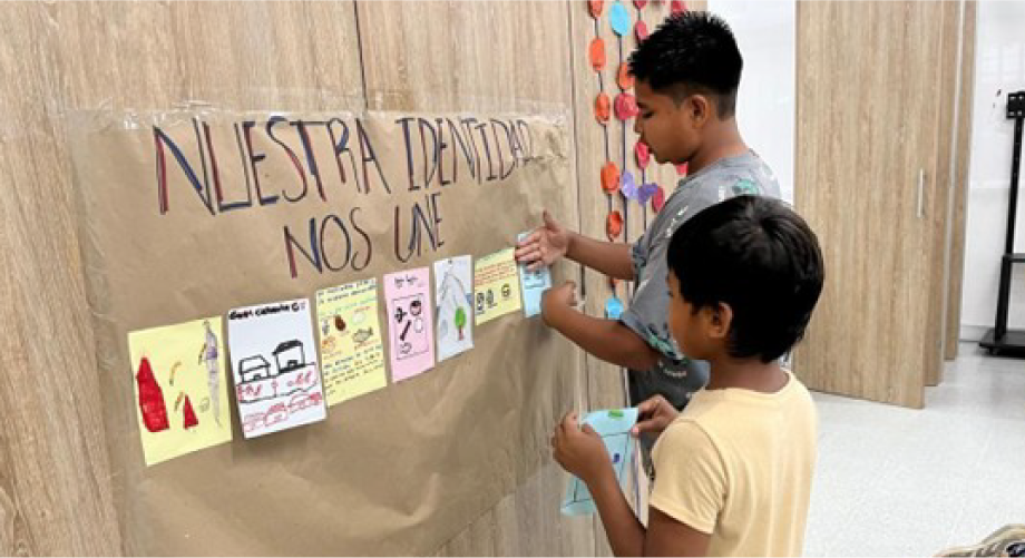<p>“La identidad nos une, porque así seamos de diferentes etnias tenemos costumbres iguales”.</p><p>Gael Cabarte Guarin, 11 años.</p>