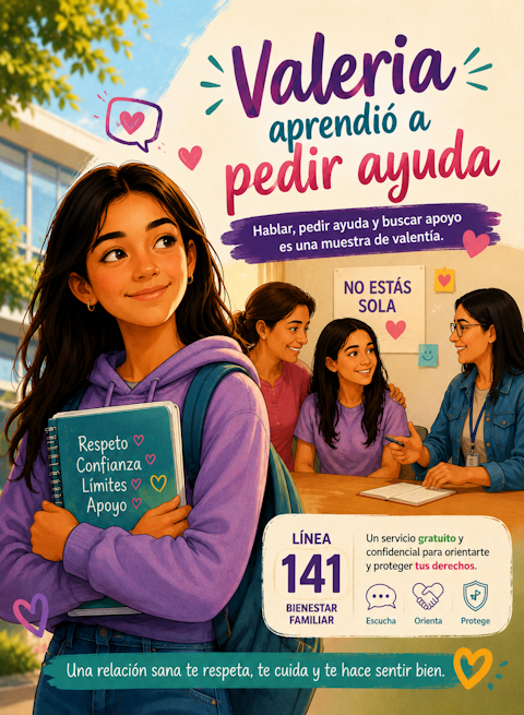 Valeria aprendió a pedir ayuda