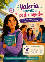 Valeria aprendió a pedir ayuda